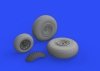 Eduard 632149 B-24 wheels (9spoke front wheel) 1/32 HOBBY BOSS